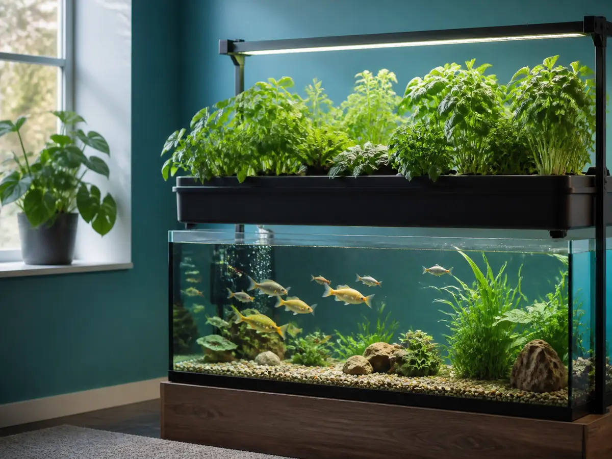 Estanque con recirculación de agua del Sistema Simbiótico